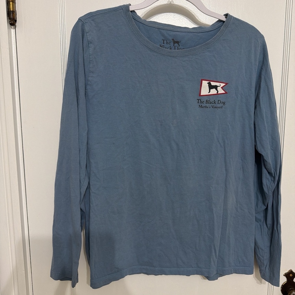 The Black Dog Kids Slate Blue Long Sleeve Tee